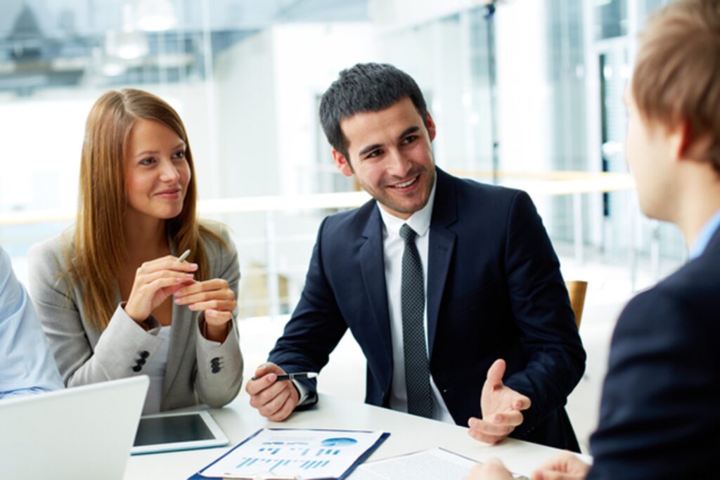 Professional Employees Working Together