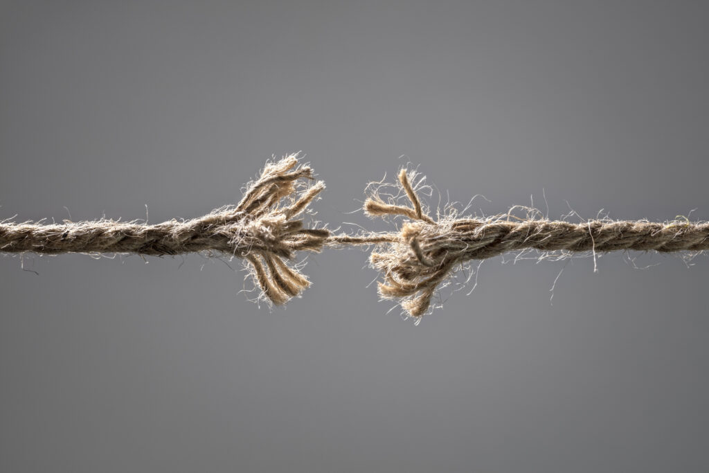 Frayed Rope About To Break