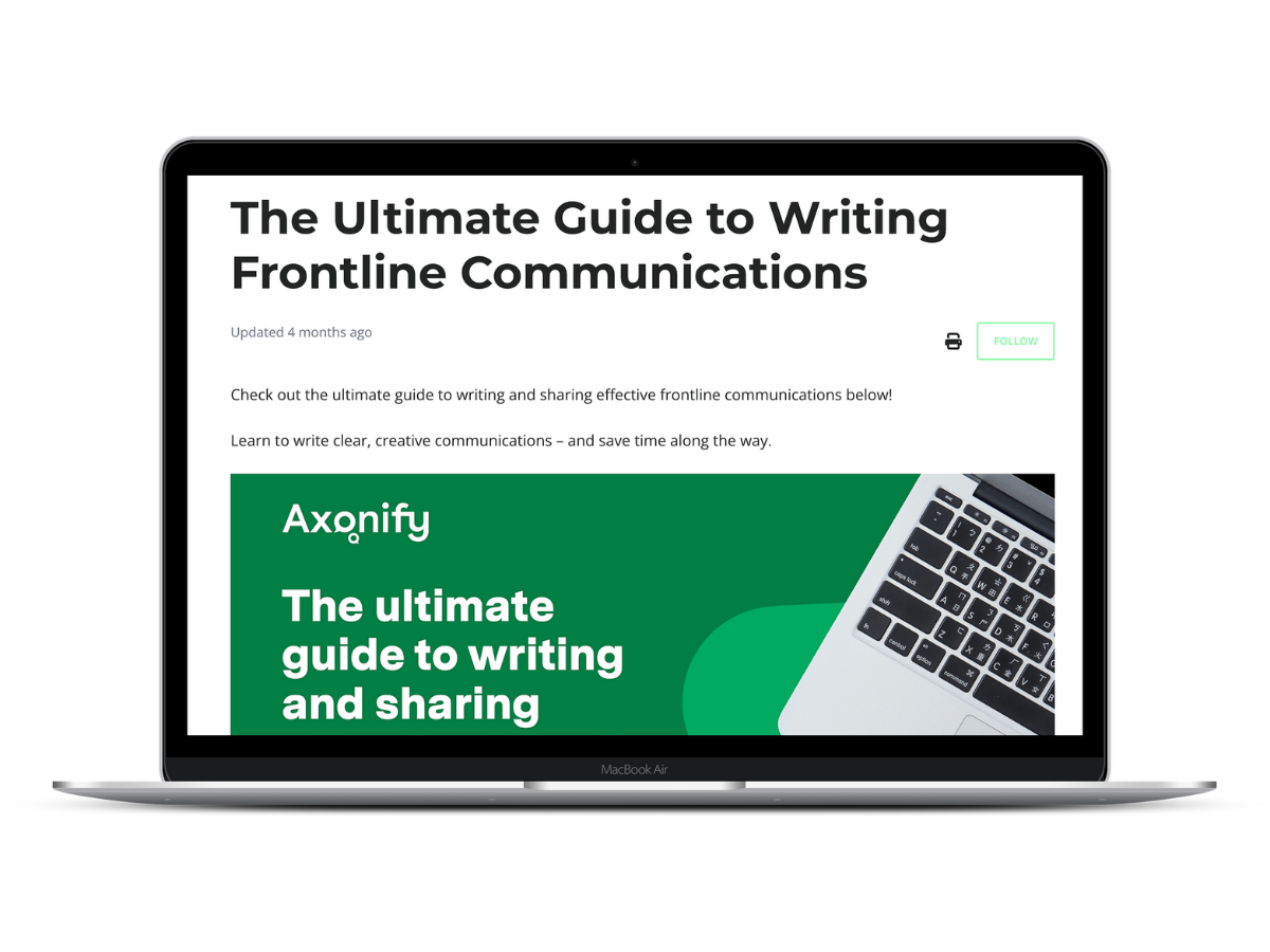 Guide To Writing Frontline Communications