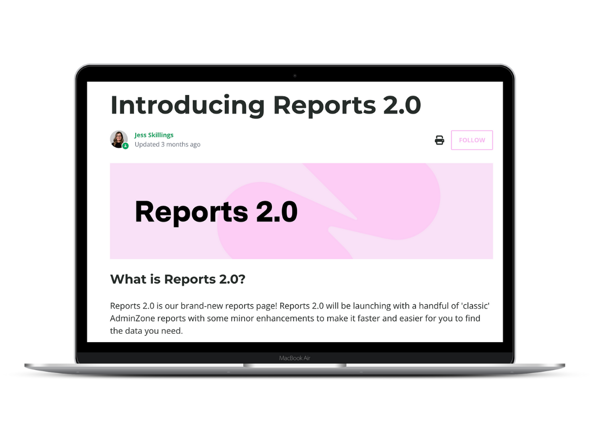 Introducting Reports 2.0