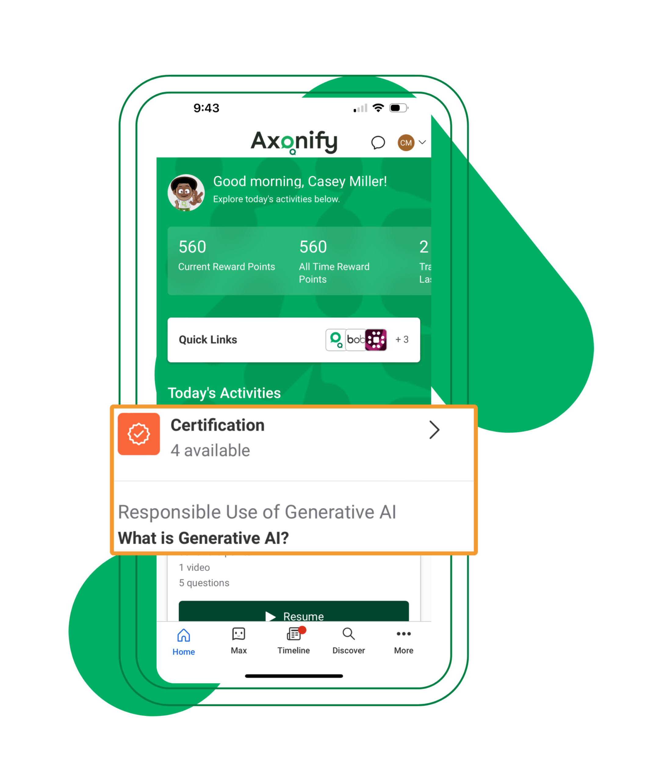 Axonify AI learning path