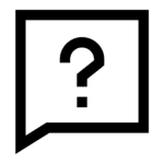 Chat Question Mark Black Icon
