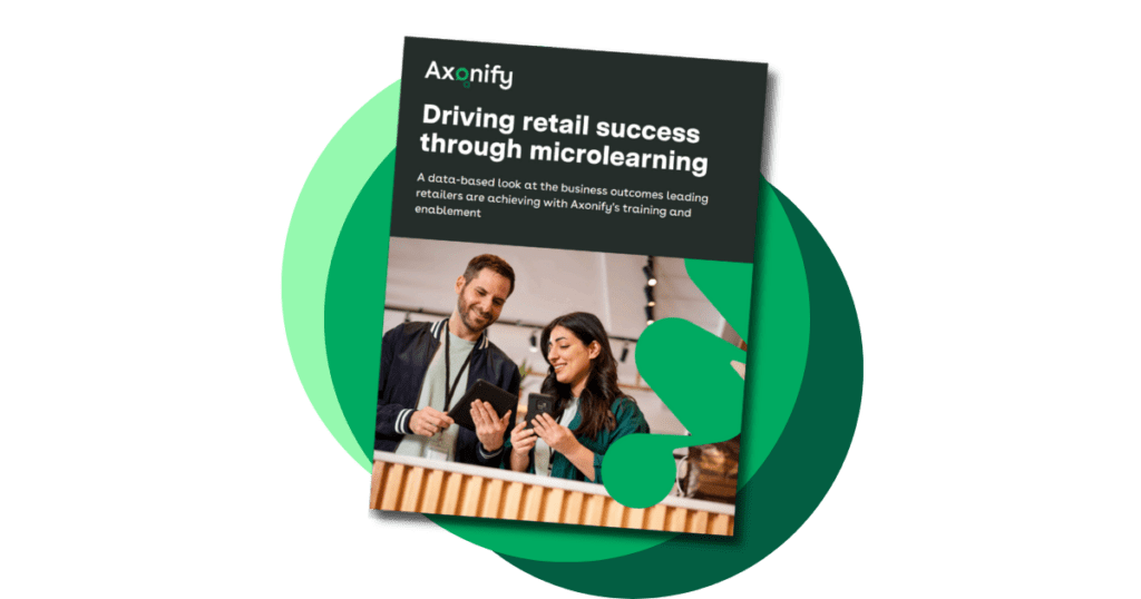 Driving Retail Success through Microlearning cover page.