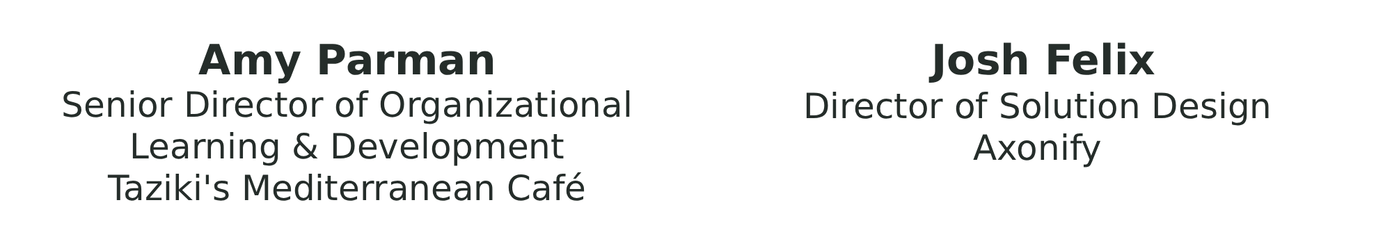 Amy Parman & Josh Felix