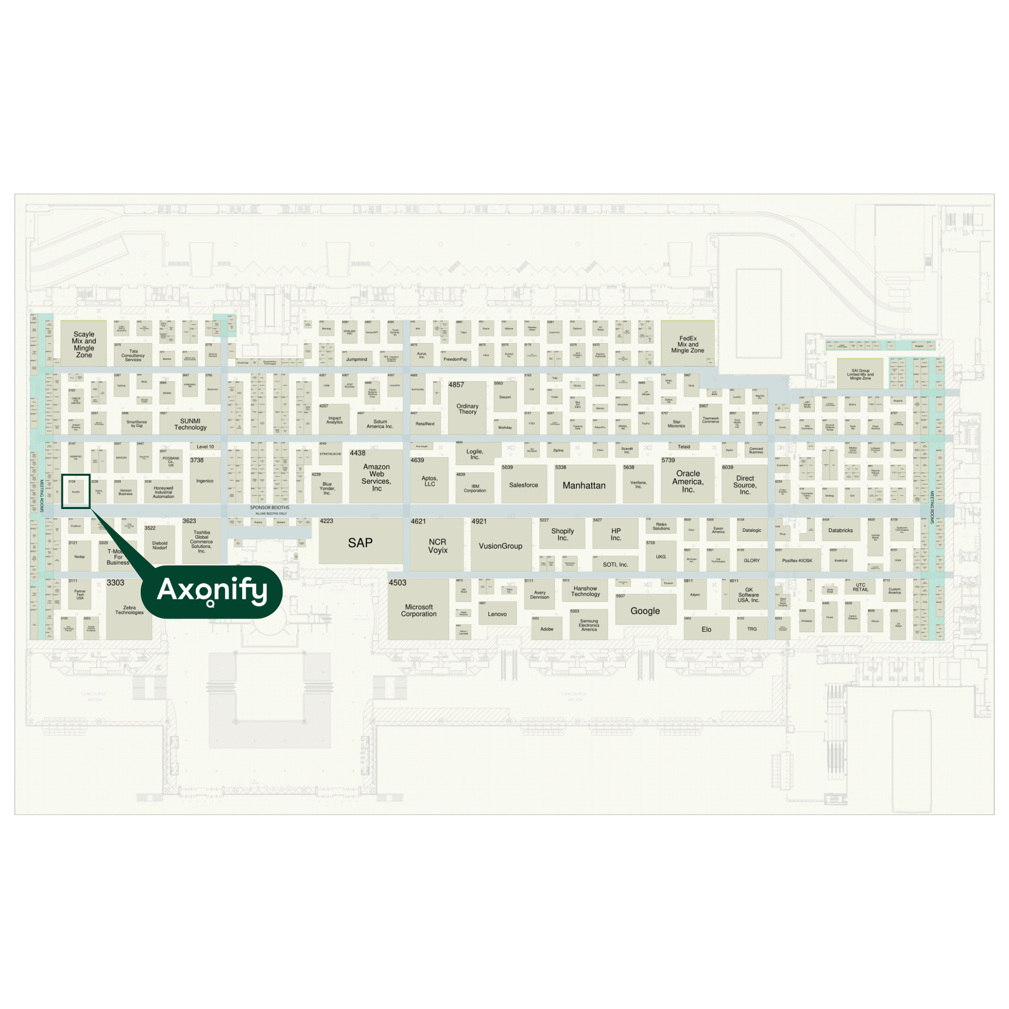 NRF '26 expo hall map