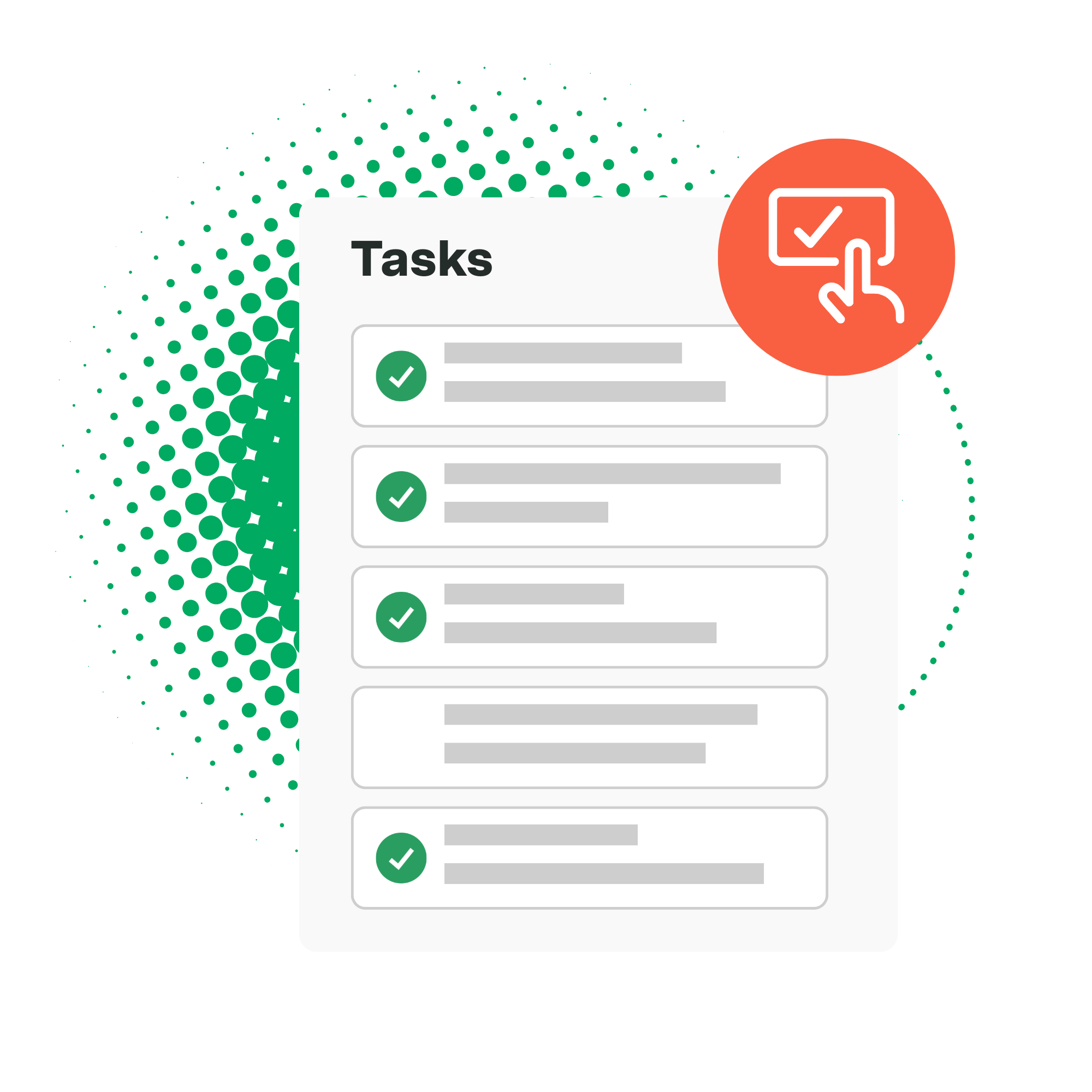 Illustration of a task checklist in Axonify