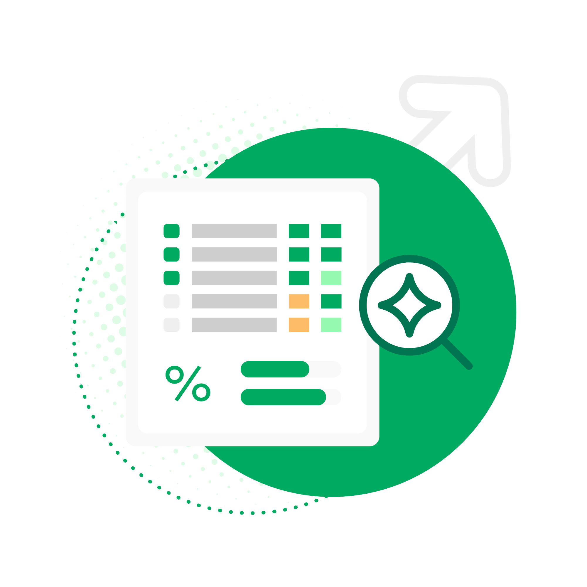 Illustration of a customer experience rating