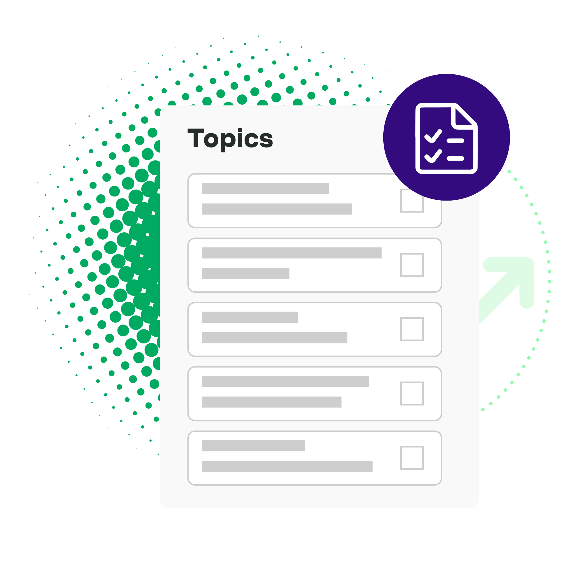 Illustration of topic self-enrollment in Axonify