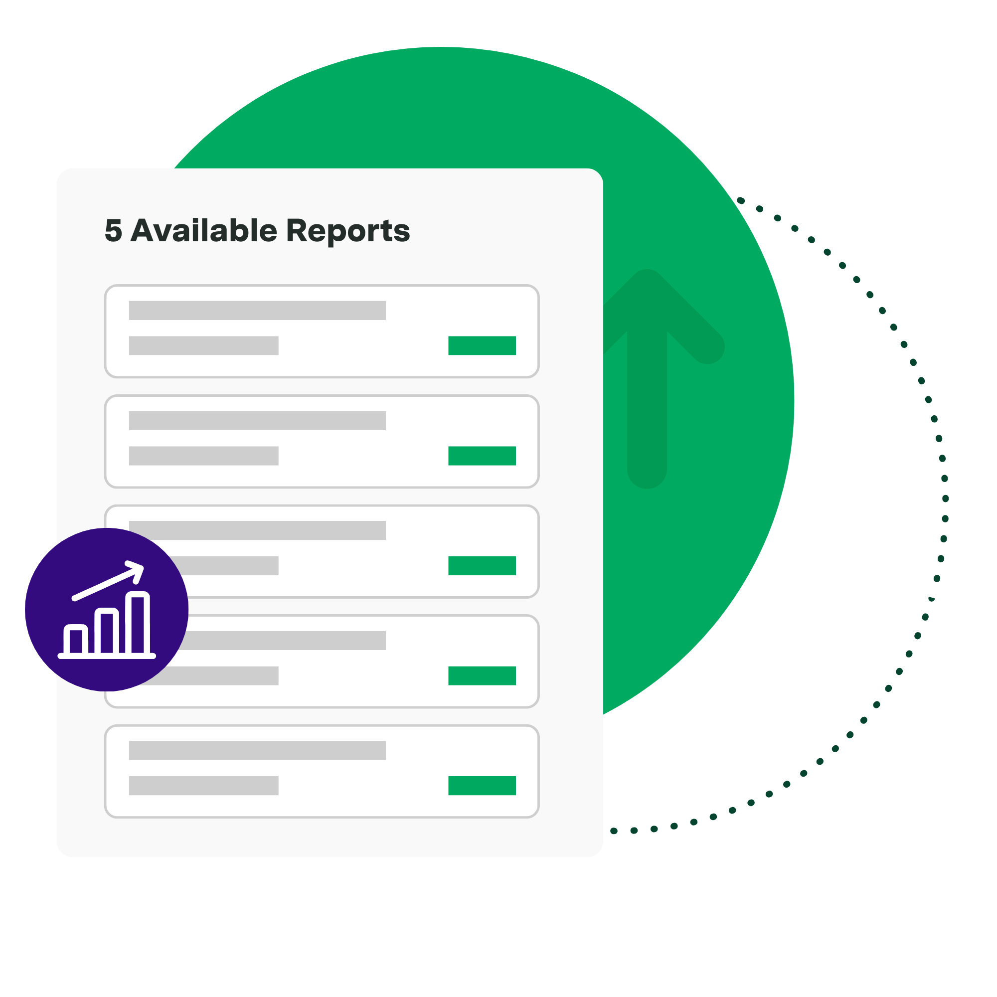 Illustration of manager reports in Axonify