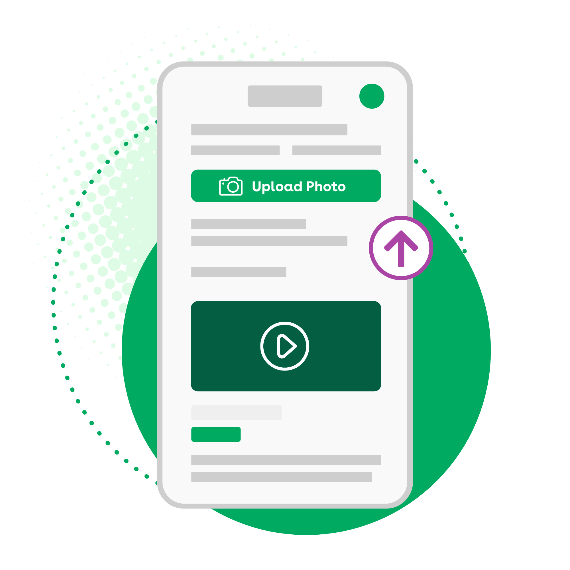 Illustration of photo verification in Axonify