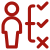 Icon of a person and a checklist with 2 checks and 1 x