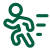 Icon of a person running