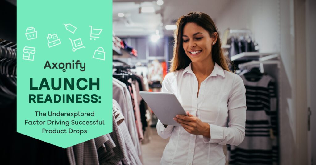 Cover of the white paper showing a retail associate looking at the tablet and smiling