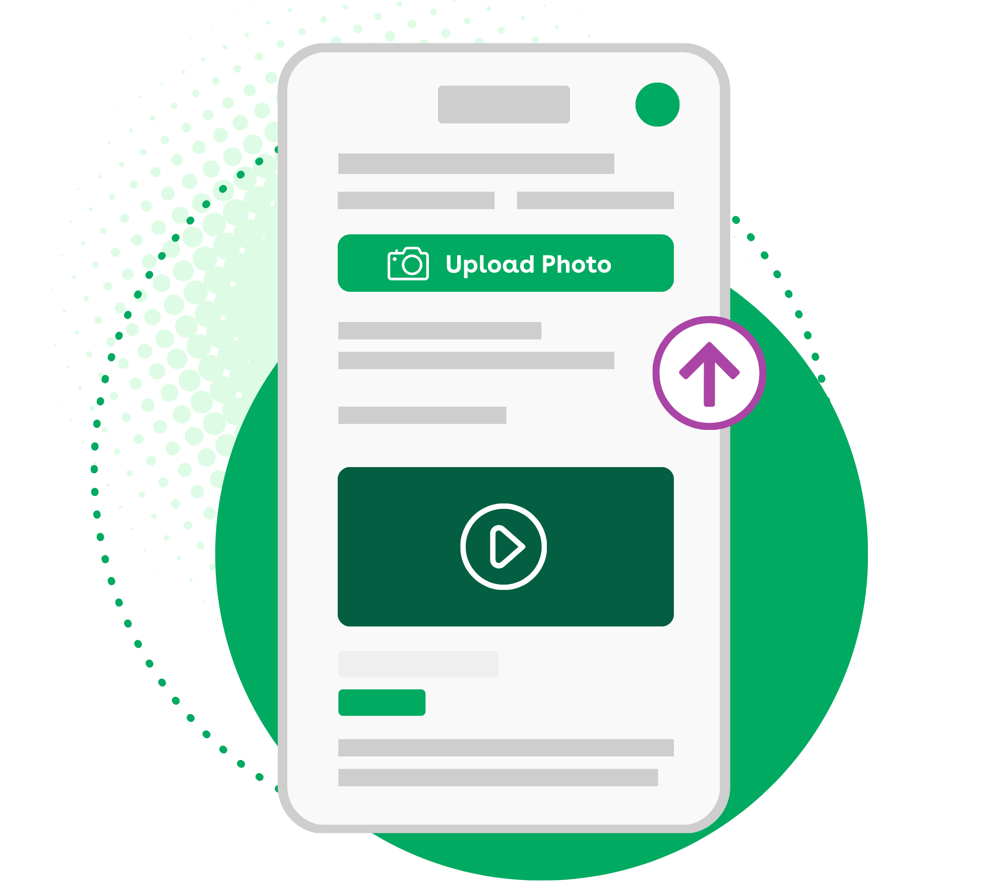 Illustration of photo verification of a task in Axonify