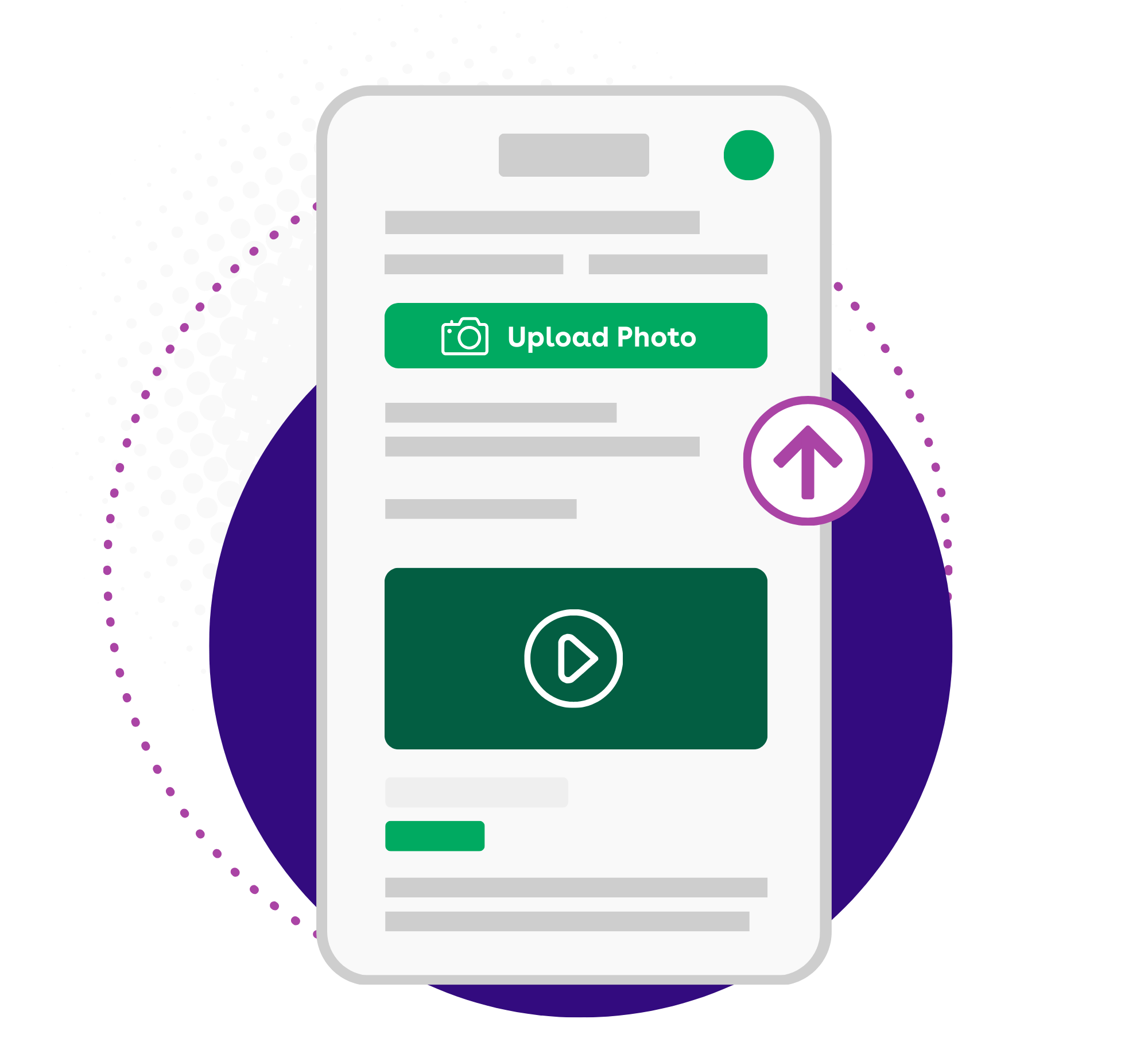 Illustration of photo verification on a task in Axonify
