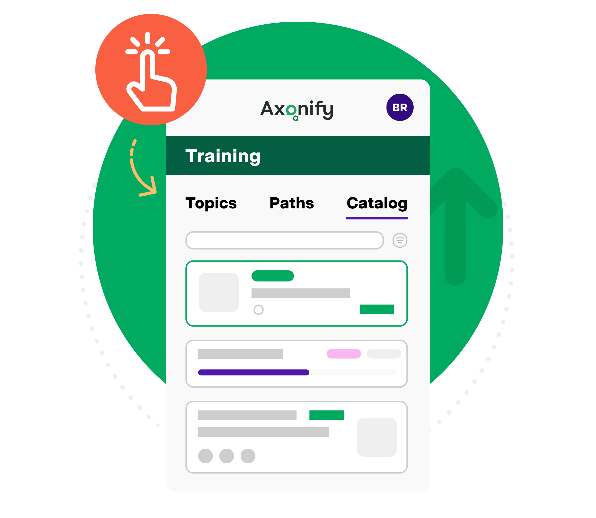Self-directed training in Axonify