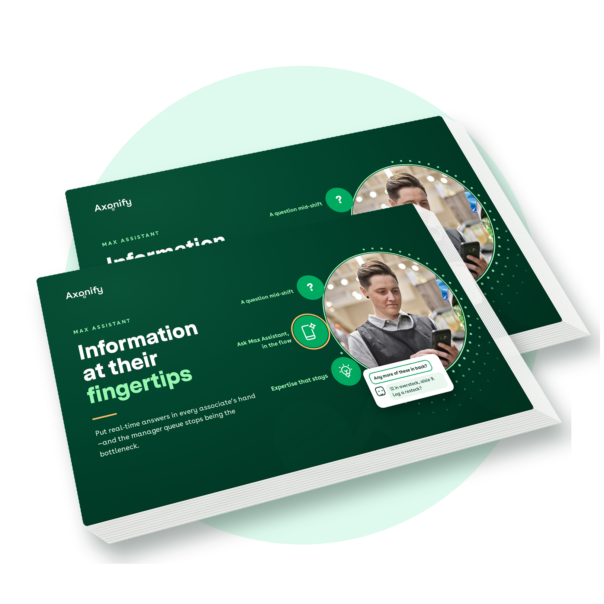 Axonify 'Information at their fingertips' blog cover